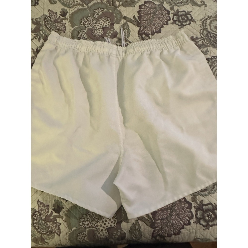 Rare Canterbury Of New Zealand Printed Drawstring Rugby‎ Shorts Size 44 White